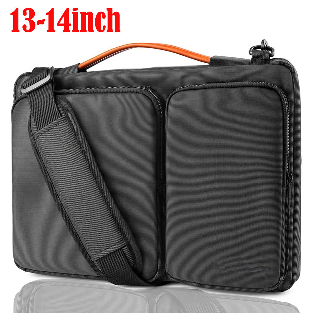 33.02/35.56/39.62 Cm Laptop Shoulder Bag, Waterproof 360 Protective Case with Shoulder Strap and Handle