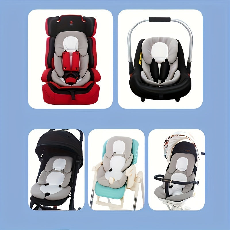 All-season Baby Safety Seat Cushion with Front Velvet and Coral Velvet, Back Honeycomb Mesh, Suitable for Baby Carriages and Cradles, Perfect Gift for Christmas, Halloween, and Thanksgiving Day. Universal Waist Cushion.