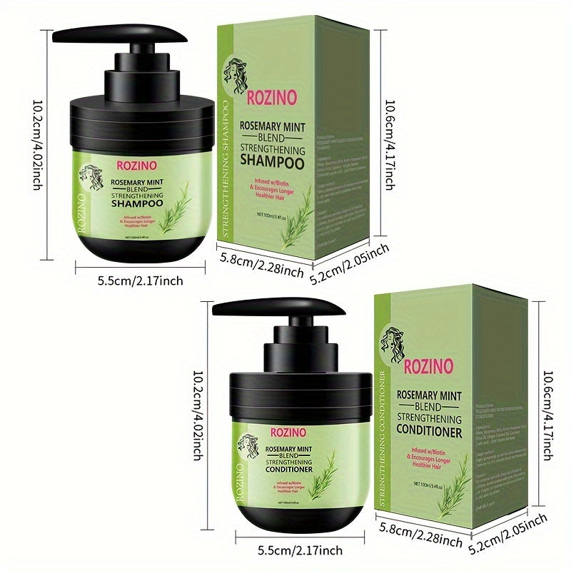 ROZINO Rosemary Hair Care Set - Unisex, Suitable for all hair types, Gentle clean, Valentine's Day Limited Edition