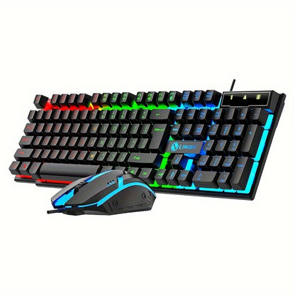 LED Luminous Gaming Keyboard & Mouse Set with 104 Keys