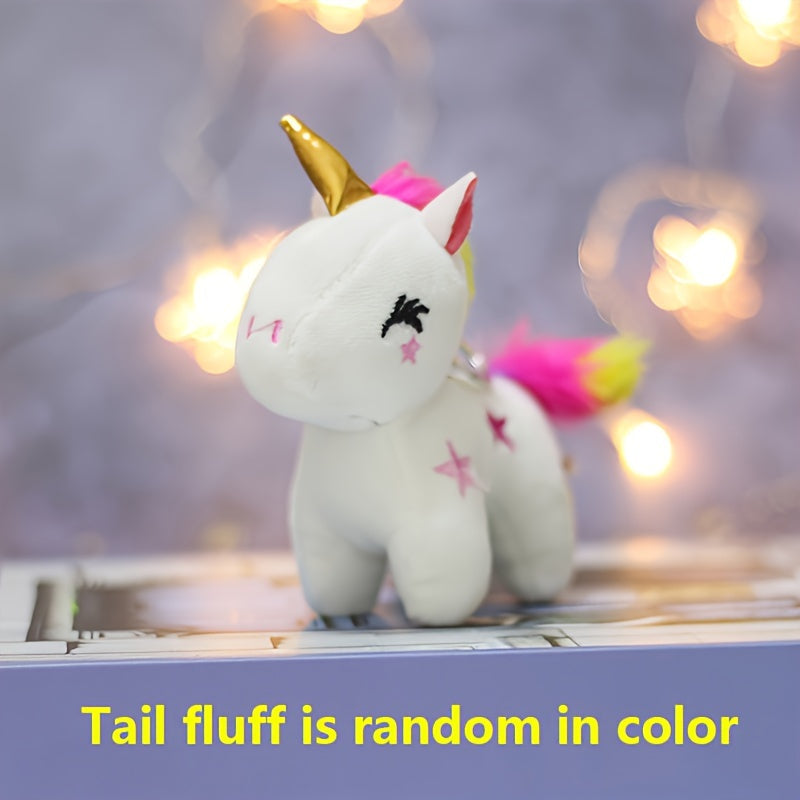 Adorable Unicorn plush toy with star accents, ideal for small pets.