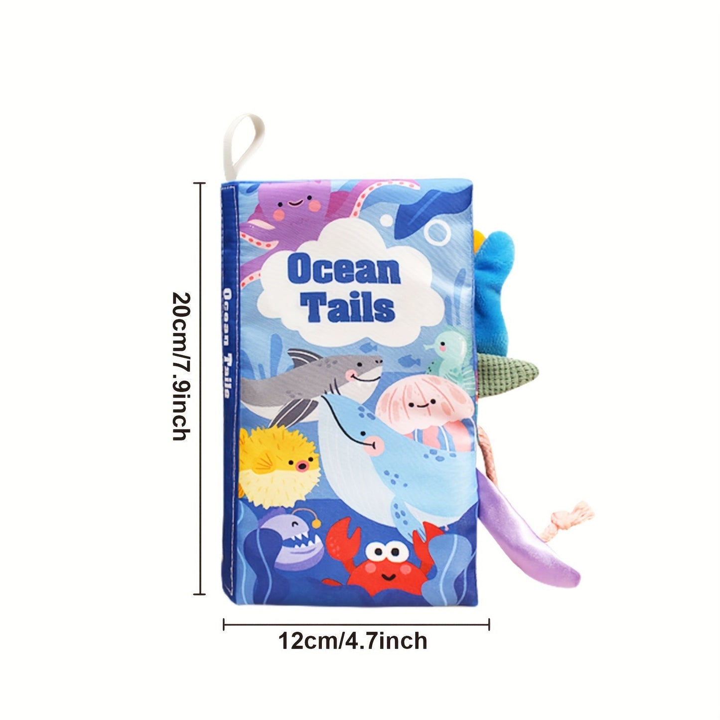 Engaging 3D Tail Cloth Book with Sound Paper BBi Device for Early Childhood Education, Perfect for Babies to Listen, Watch, Learn, and Engage in Cognitive Learning Activities.