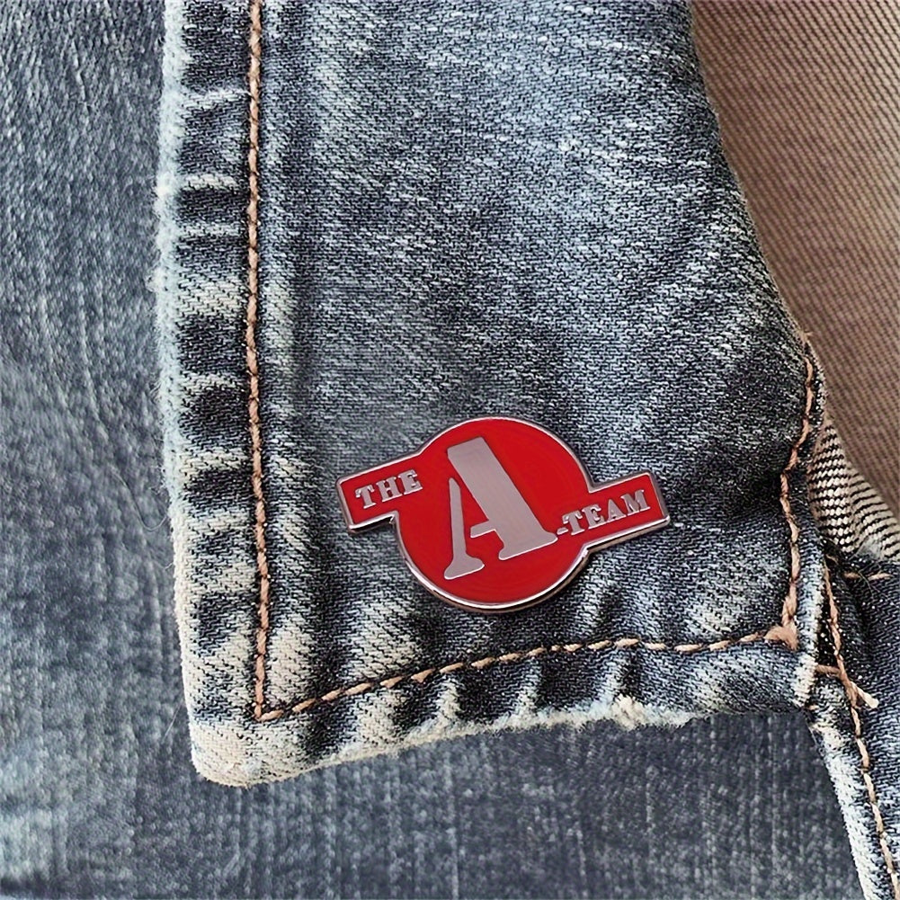 The A-Team has inspired this simple style enamel pin, crafted from alloy with no plating. It is a fashionable accessory perfect for daily wear and can be worn on clothing and hats throughout all seasons. This versatile brooch is a classic TV series