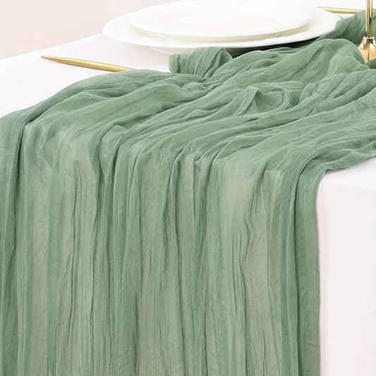 Multi-color pleated table flag - elegant dining table decor