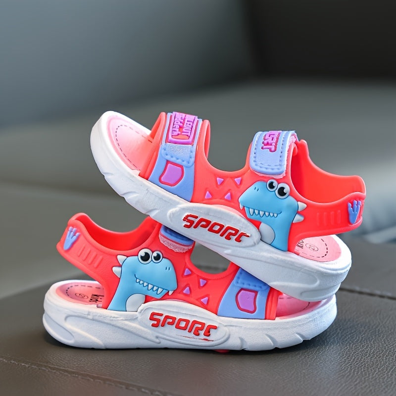 Children's PVC sandals with fun designs, adjustable closure, and durable construction for everyday wear in any season.