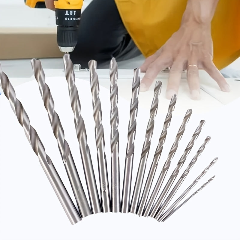 ProMaster M42 HSS Cobalt Drill Bit Set - High-Speed Steel for Hard Metals, Sizes 1.5mm-6.5mm.