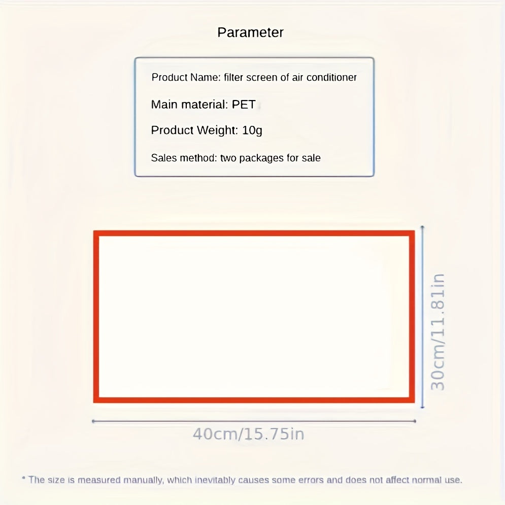 Набор из 2 пылезащитных подвесных фильтров для кондиционера — поддерживайте чистую и здоровую домашнюю среду
