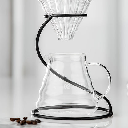 Classic Coffee Stand: Iron Filter Holder for Drip Coffee Makers - Operates Without Electricity