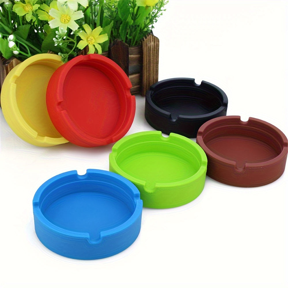 Silicone ashtray for indoor and outdoor use, perfect gift for men.