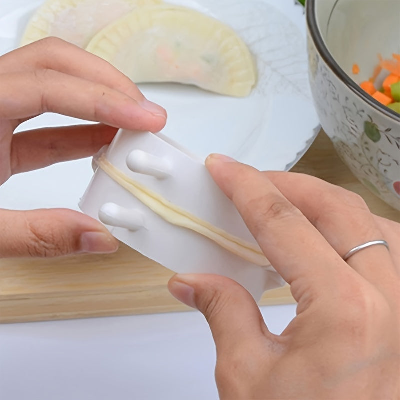 Set of 3 Plastic Dumpling Molds for Creating Homemade Dumplings, Pies, and Pastries - Certified Safe for Food Use