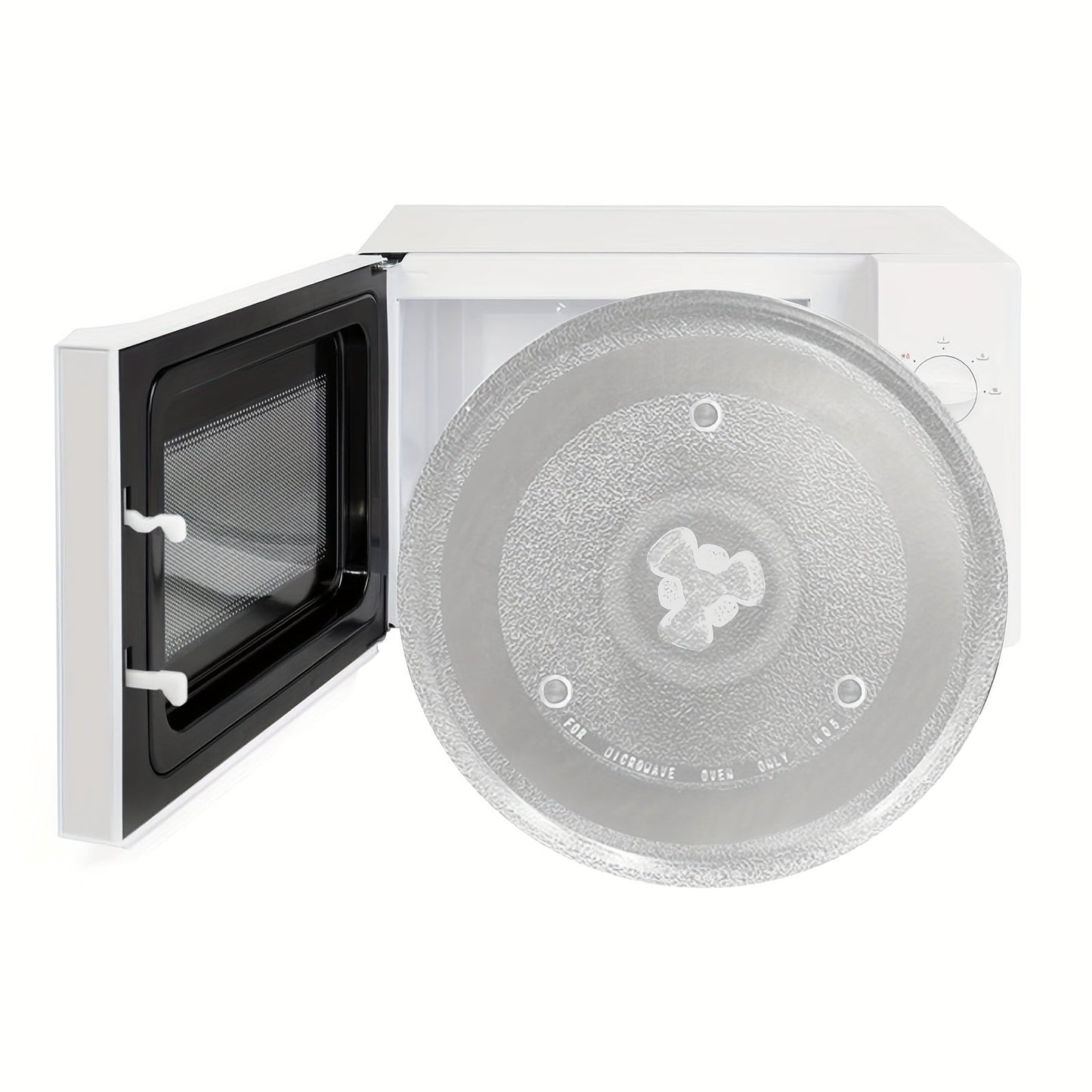 Durable Replacement Turntable Plate for Kitchen & Dining - Thickened Heat-Resistant Glass Microwave Tray, Compatible with Most Models