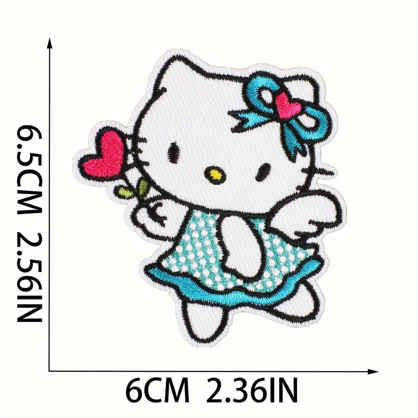 One piece of Sanrio Hello Kitty stickers, adorable cartoon decals perfect for decorating laptops, water bottles, cars, trucks, SUVs, motorcycles, paint, windows, walls, cups, toolboxes, and guitars.