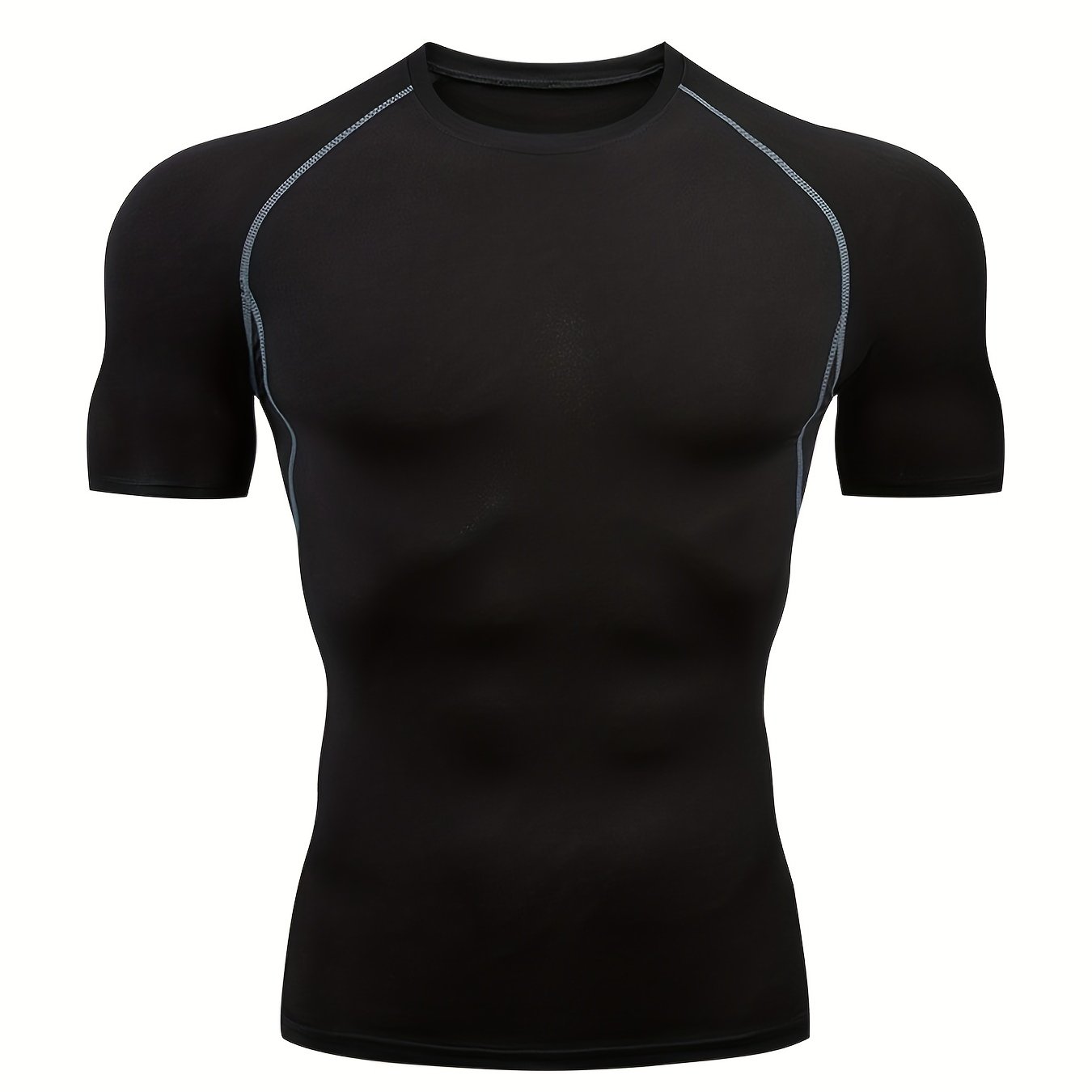 Fast-drying men's top for outdoor training - stretchy and breathable.