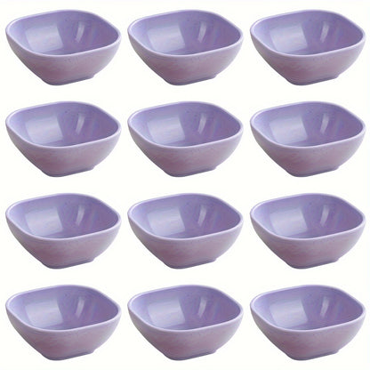 8 to 12 square sauce bowls for Korean, Chinese, and Middle Eastern styles.