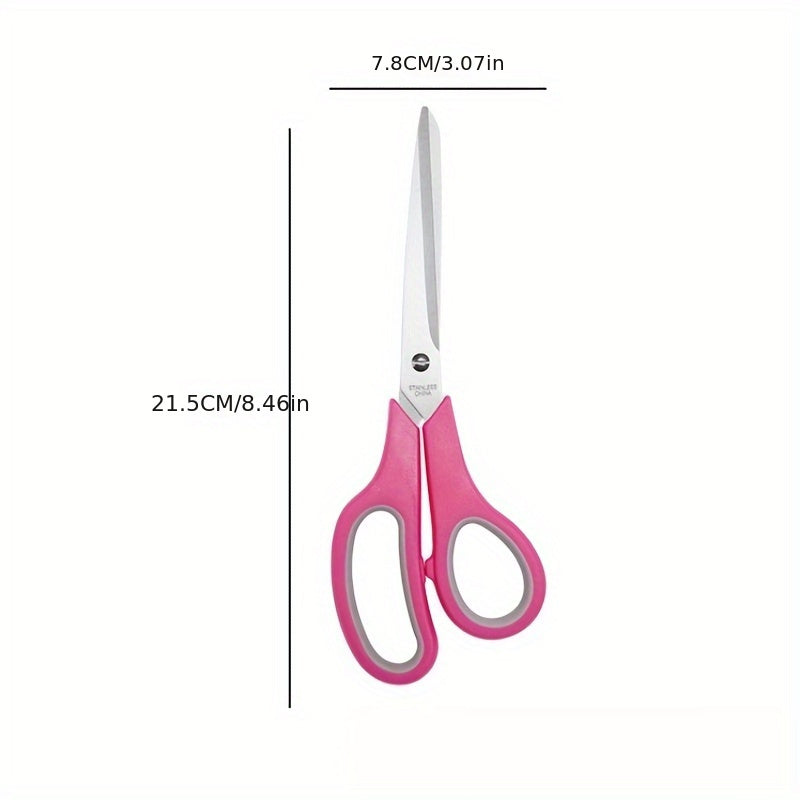 Set of 2 Stainless Steel Multipurpose Shears for Cutting Meat, Fabric, and Crafts - Durable Kitchen Scissors for Household and Student Use