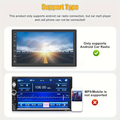 YIXINGJIA Android Avtomobil Navigatsiya Tizimi 720p HD Dash Cam va ADAS Haydash Yordamchisi bilan, USB Quvvatlanadi, Yo'lovchi Tomonida Orientatsiya, Ekransiz, Android Qurilmalari uchun