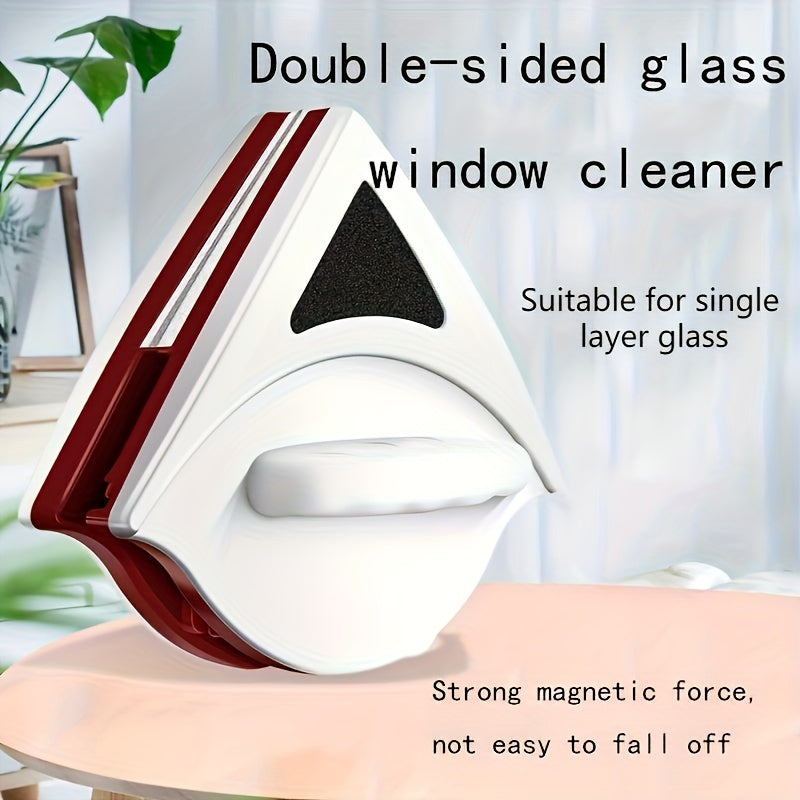 Two-in-One Magnetic Glass Cleaner - Perfect for Single-Layer Windows 3-15mm Thick, Made of Durable Plastic, Reusable, Great for High-Rise and Difficult-to-Reach Windows, Works Without Electricity, Innovative Magnetic Window Cleaning Solution