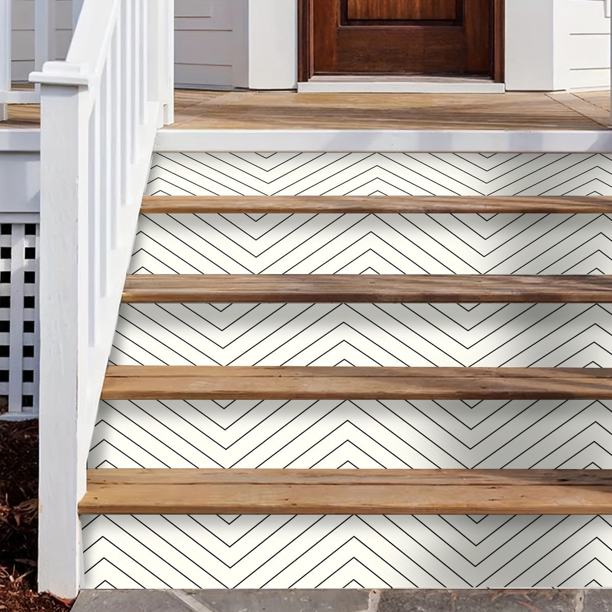 Upgrade your home with our Easy-Apply Geometric & Minimalist Stair Decals. Made from self-adhesive PVC, these decals leave no residue behind and are perfect for decorating your home's bedroom, living room floors, and stairs. Each decal measures