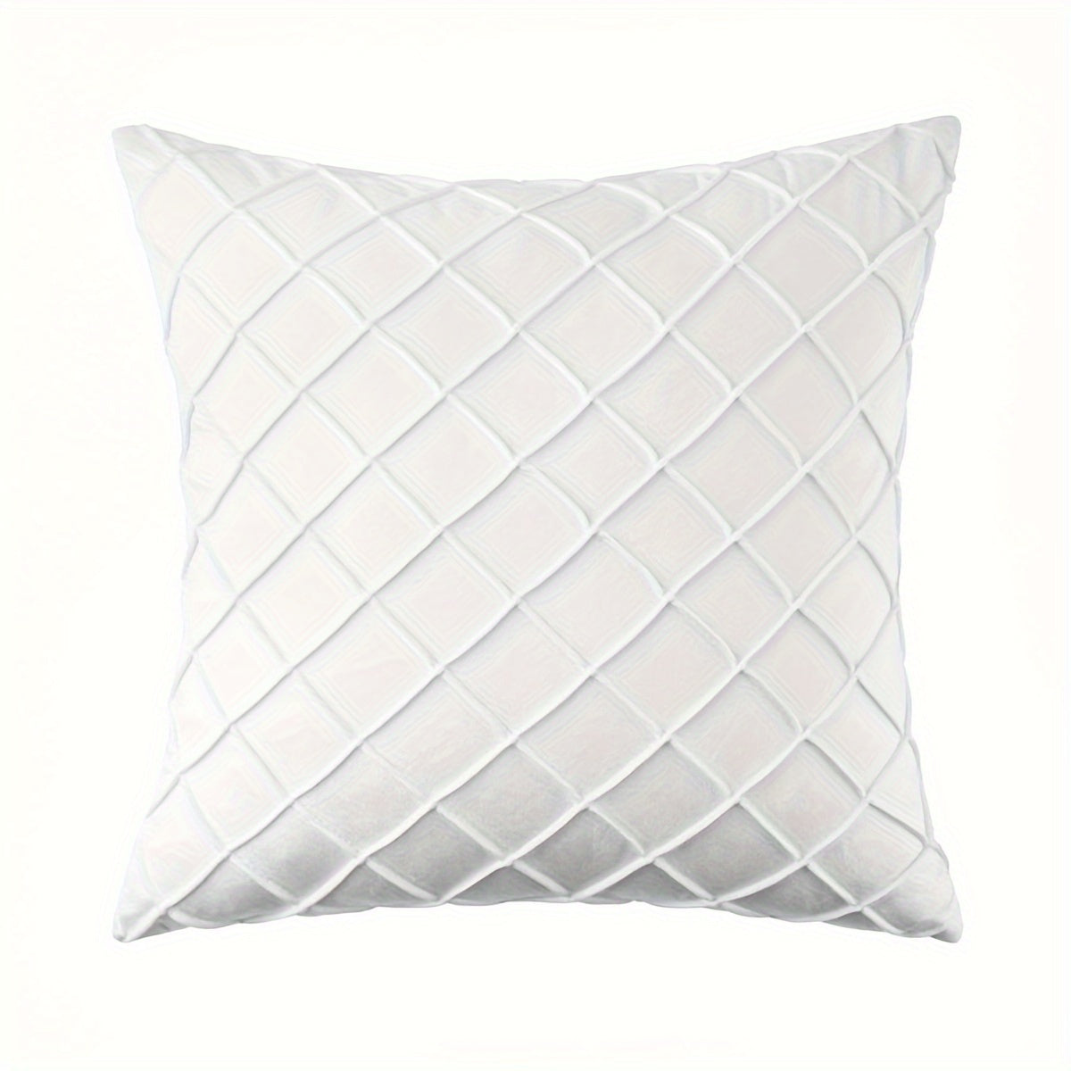 Modern Argyle Throw Pillow Case made of polyester velvet for soft, comfortable home, office, living room, and sofa décor (Pillow core not included).