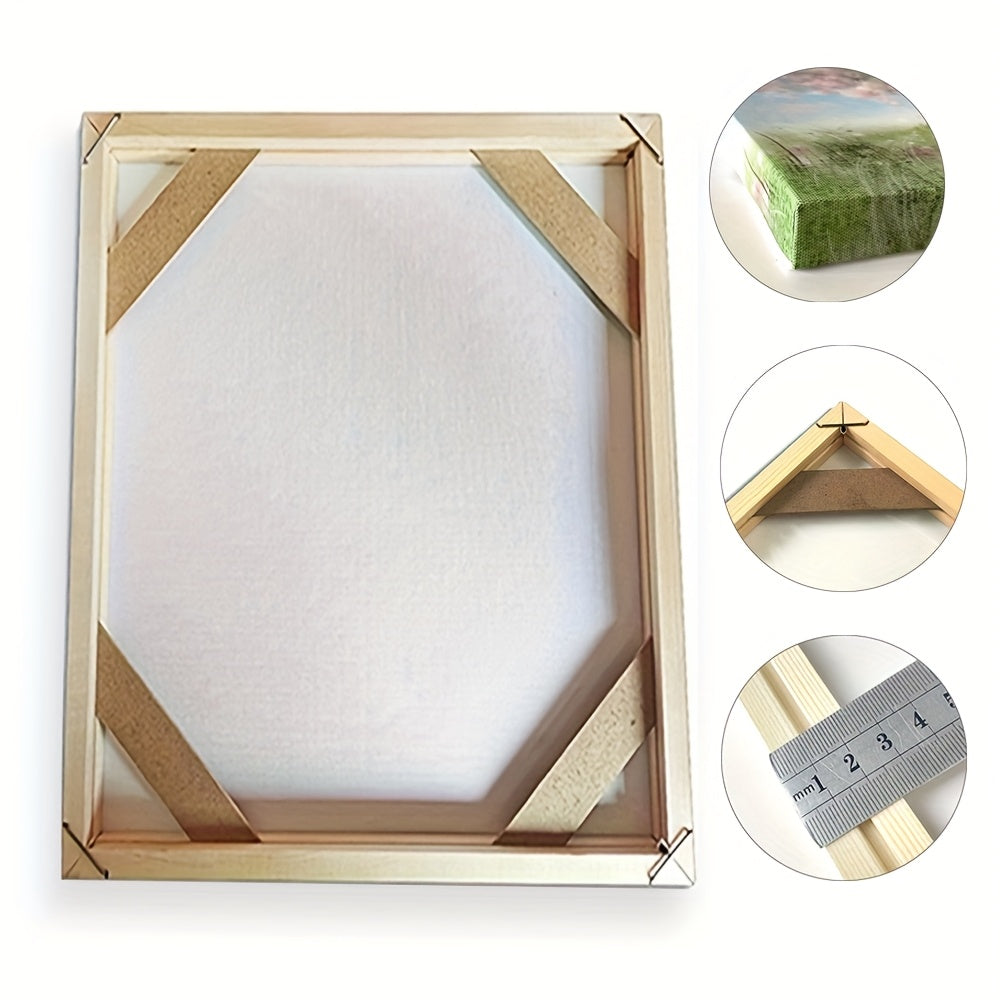 DIY Wood Canvas Stretcher Frame Kit for Gallery Wrap Oil Paintings - Ideal for Wall Art Decor