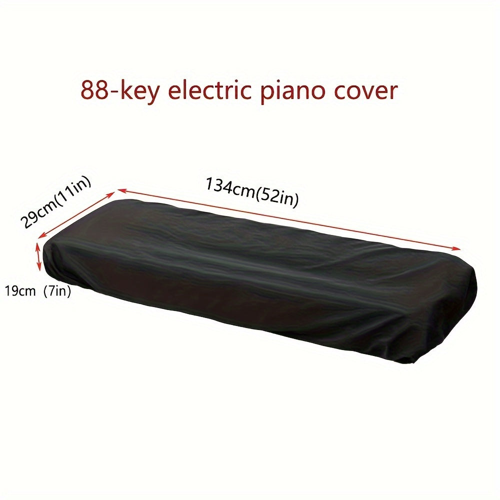 Protect your piano with our Premium Black Dust Cover for Keyboards. Designed to resist pet hair and dirt, with easy access to small parts. Perfect for home or studio use, this cover is a must-have piano accessory.