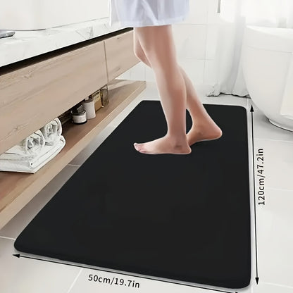 Super absorbent bath mat with non-slip backing, ultra soft and comfortable, perfect for your bathroom decor.