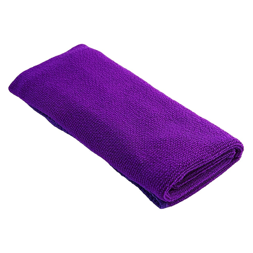 Modern Microfiber Towel - 34.98x74.98 cm, 100% Polyester, Ideal for Barber Shop, Bathroom, Beach, Pool, Gym - Pink/Purple/Blue