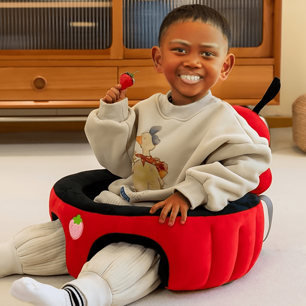 Introducing the new Three-dimensional Surrounding Baby Learning Chair with Strap - a cute and comfortable children's sofa for sitting, training, and learning. This baby floor seat booster chair is perfect for helping your little one sit up and explore