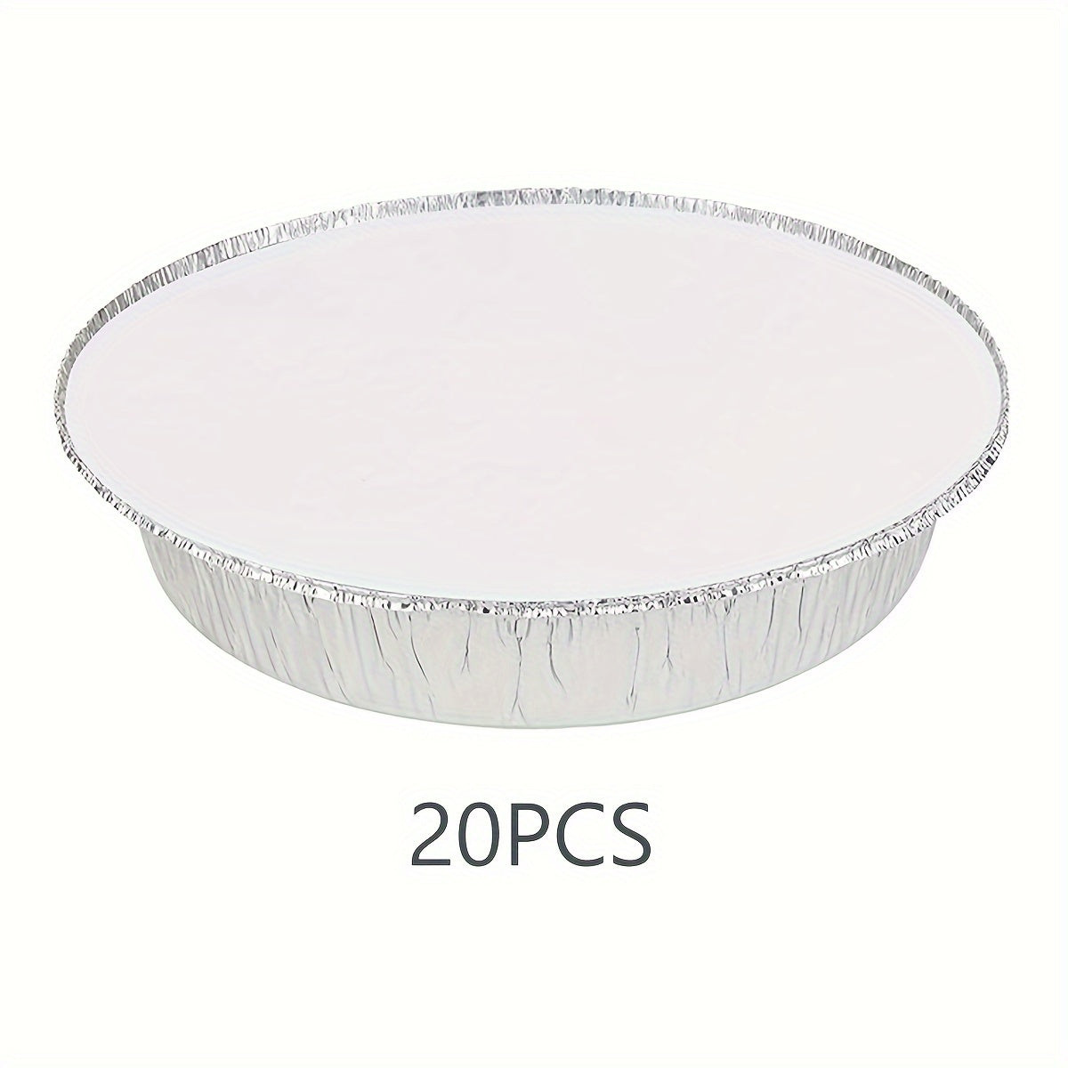 Get yourself a pack of 20 round aluminum foil pans with lids, measuring 22.86cm each. Perfect for taking pies, cheesecakes, cinnamon rolls, flan, and dish cakes on-the-go or for serving at home, in restaurants, or during holiday celebrations, picnics, or