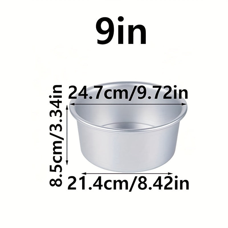 Turli o'lchamdagi yuqori sifatli alyuminiy tort pishirish to'plami - uzoq muddatli, yopishmaydigan pishirish idishlari chiffon va boshqa shirinliklar uchun - Rojdestvo, Pasxa, Sevgi kuni va Shukrona kuni uchun bayram pishirish uchun ideal.