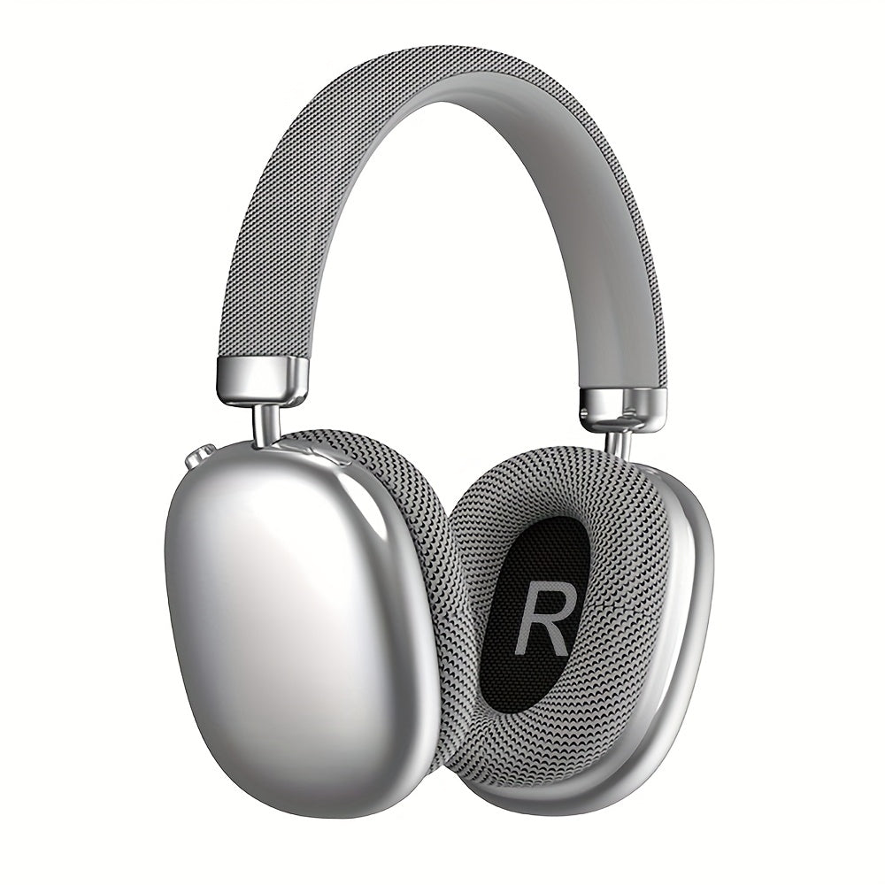 Wireless headphones with noise reduction, stereo sound, deep bass, and adjustable HiFi audio for sports.