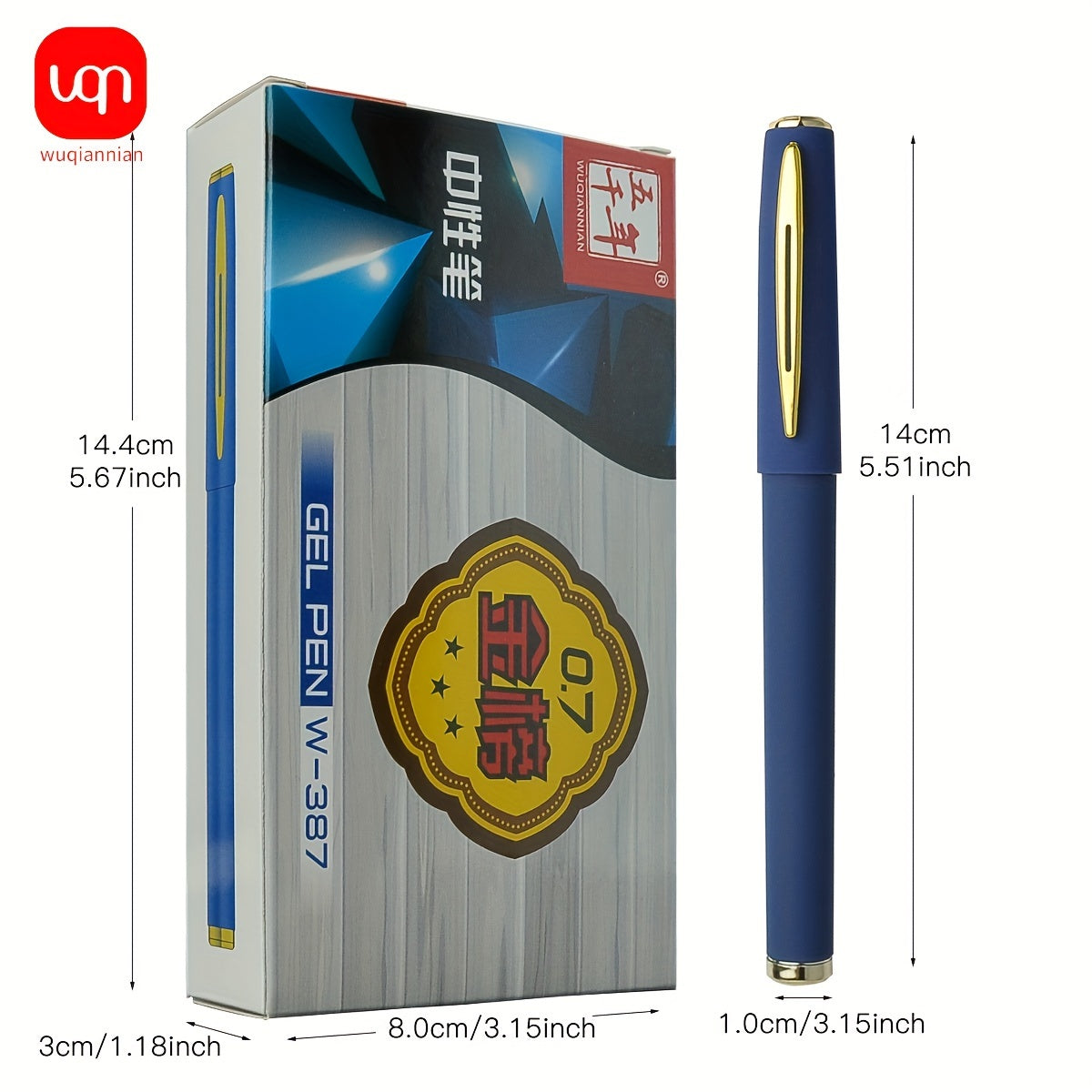 3/6pcs Large Blue Matte Stick Bullet Tip 0.7mm Gel Pen for Students/Office Use with Smooth Writing, Great for Learning Supplies