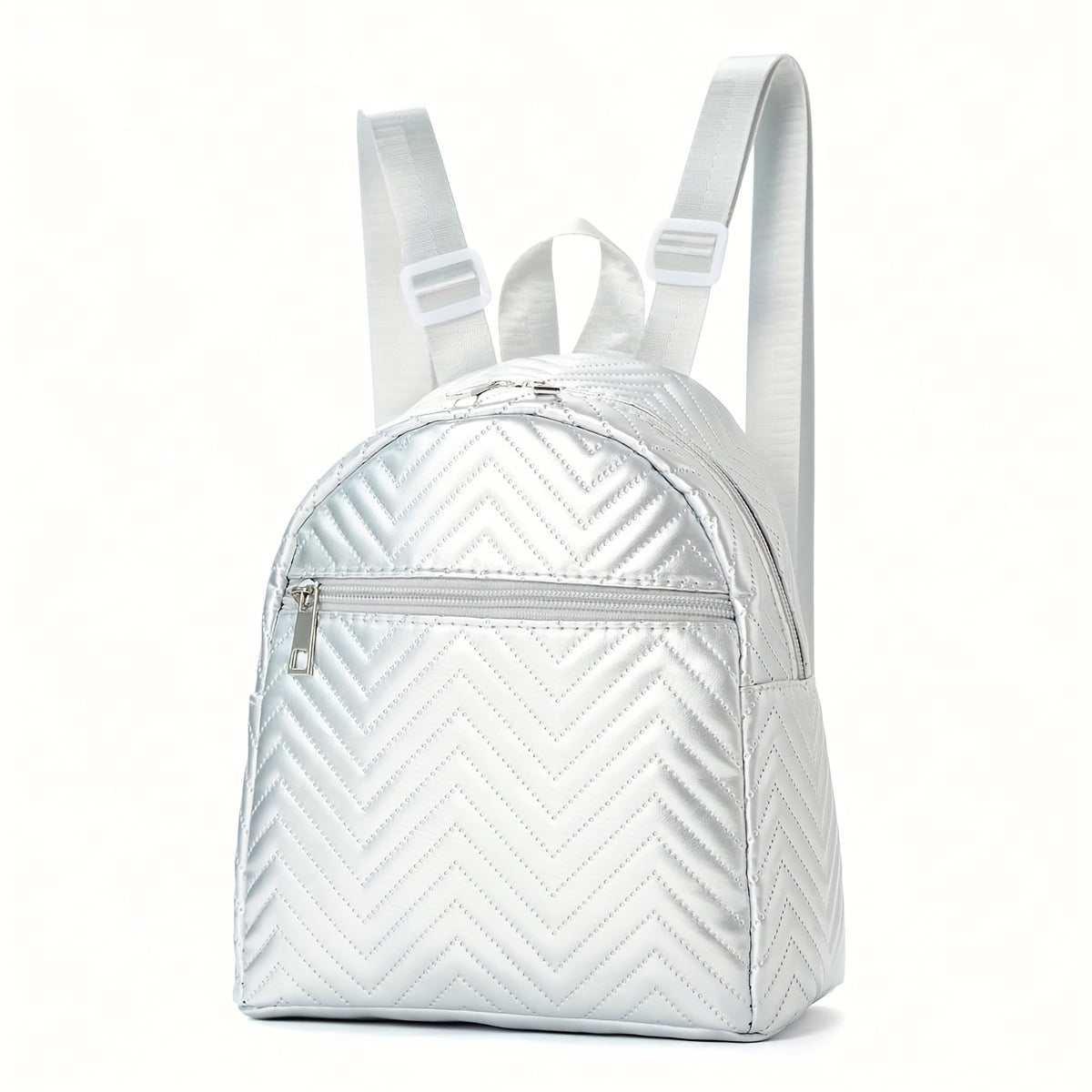 Women's Wavy Pattern Backpack with Large Capacity, Trendy and Casual for Traveling, Hiking, or as a Baby Diaper Bag