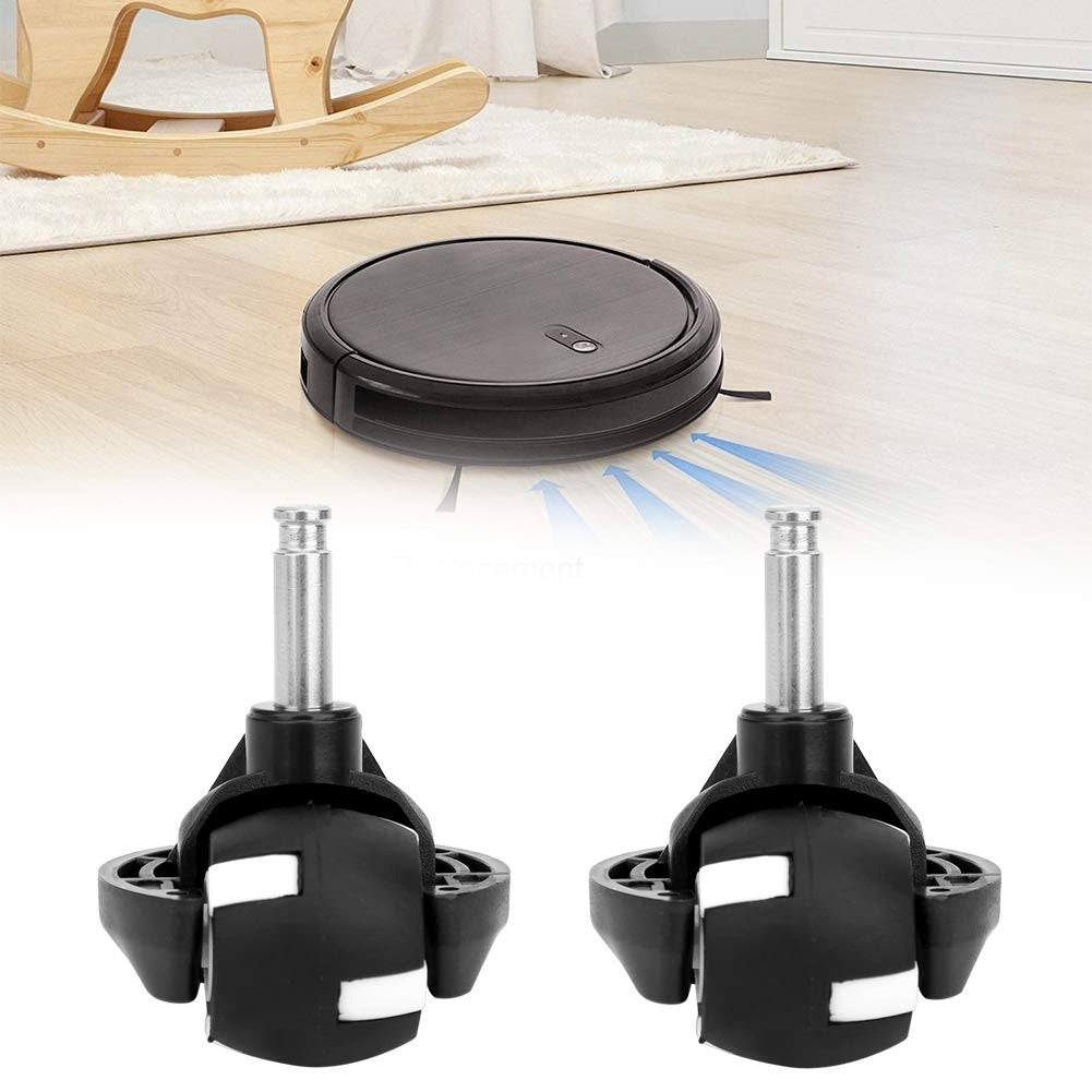 Set of 2 Replacement Front Wheel Casters compatible with Deebot N79/N79S Robots - Made from durable ABS material, simple to install, no power needed, fits all models, essential Sweeping Robot accessories