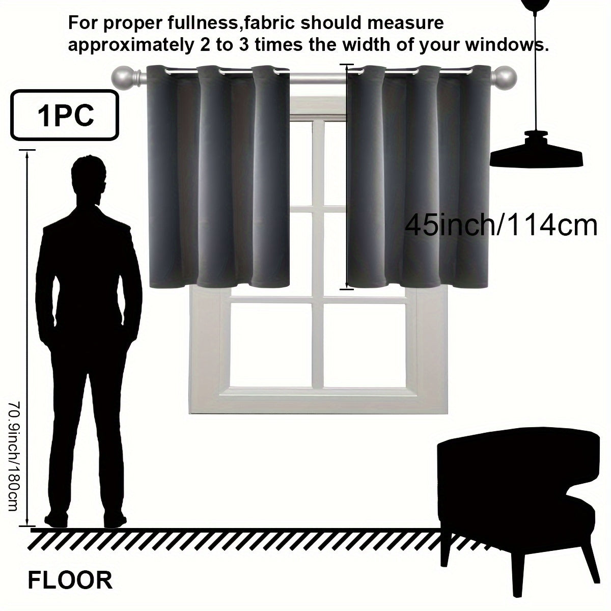 1PC Insulation and Blackout Circle Curtains, Ideal for Bedrooms and Living Rooms, Minimize Noise and Light Blocking