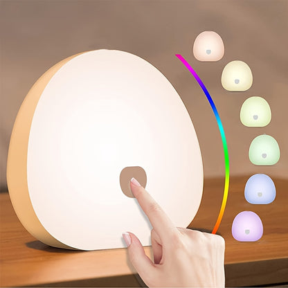 1 piece RGB Sleep White Noise Night Light with Soothing Sound, Touchable Rechargeable LED Night Light, 2 Timers, Color Changing, USB Port for Relaxing Sleep and Better Rest.