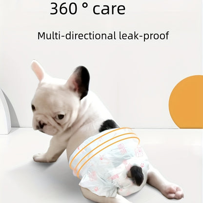 0425 Cute and fashionable diapers for dogs and pets made with selected imported polymers for instantly dry, one-second absorption. Provides a naked feeling when worn, multi-directional