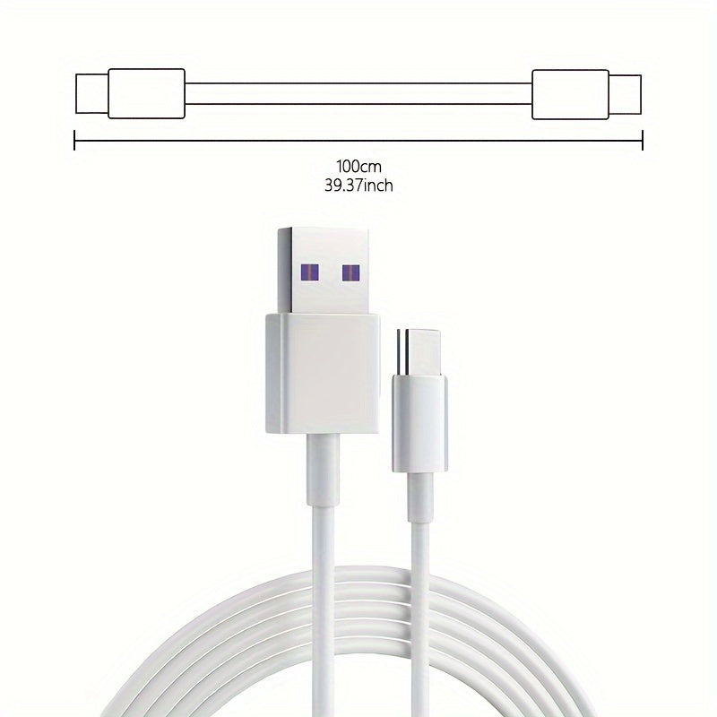 6A 120W USB-C cable for fast charging and data transfer, compatible with Huawei Mate 40/30, Xiaomi and Samsung devices, 86% efficiency.