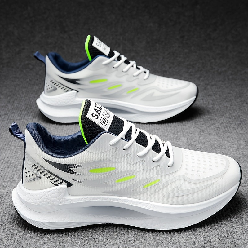 Ventilated running shoes with shock absorption for outdoor workouts