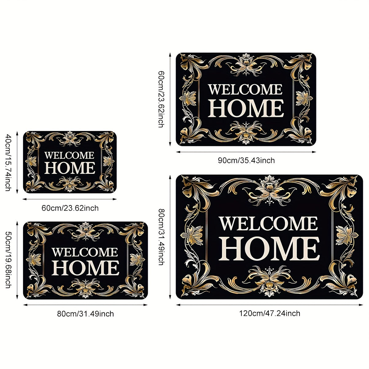 Create a welcoming atmosphere with our Home Floral Doormat - A durable polyester mat that is non-slip, stain resistant, and perfect for indoor/outdoor use. This lightweight, quick-drying mat is ideal for the kitchen, laundry room, restroom, and more.