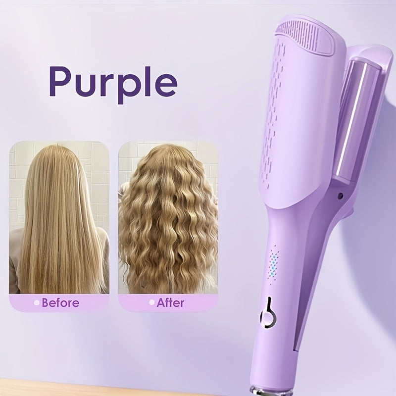 Ionic deep waver with ceramic 2 barrels for wide and deep waves, suitable for women.