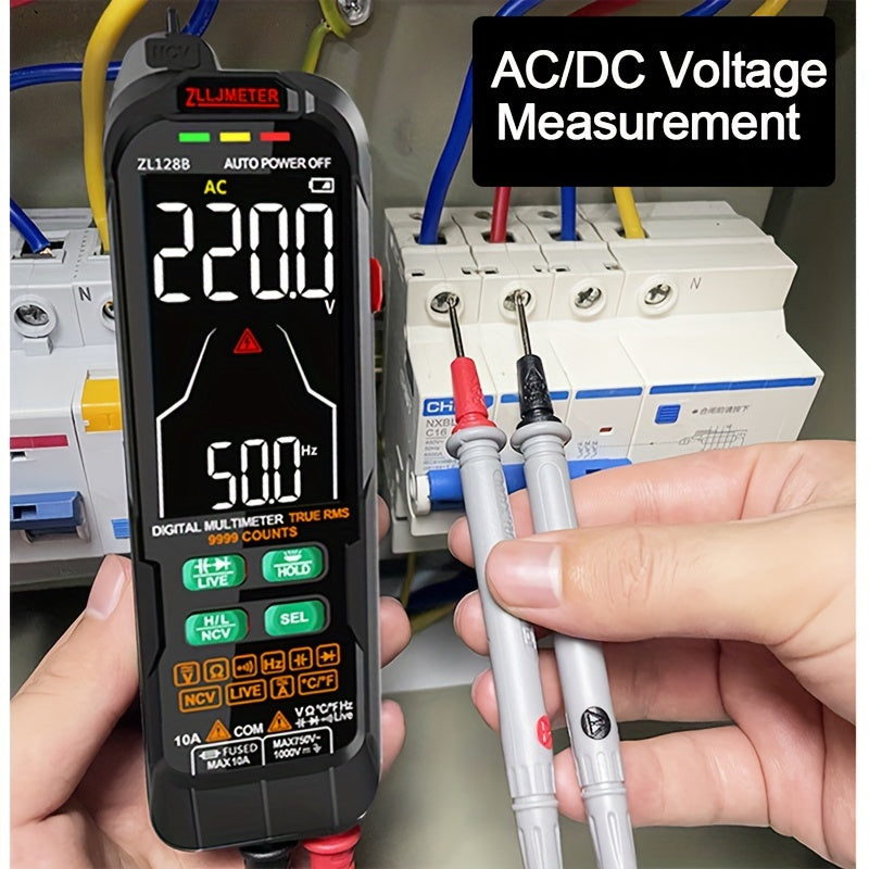 ZLLJMETER Digital Multimeter with Analog-Digital Display, USB Rechargeable Pen-Style DMM, AC/DC Current and Voltage Measurement, Capacitance & Temp Measurement, Auto Range, True RMS - with