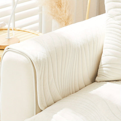 Stylish Nordic-inspired plush sofa cover for living room and office.