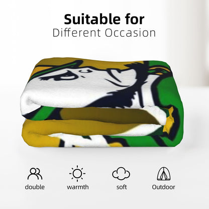 The Ultra-Soft Notre Dame Irish Warrior Fleece Throw Blanket is perfect for cozy, all-season comfort. Featuring a vibrant digital print, this blanket is ideal for bed, sofa, travel, camping, and naps. It makes a unique birthday, New Year, or holiday gift