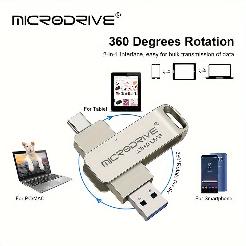 Microdrive W2 Флеш-накопитель USB3.0 64ГБ/128ГБ/256ГБ