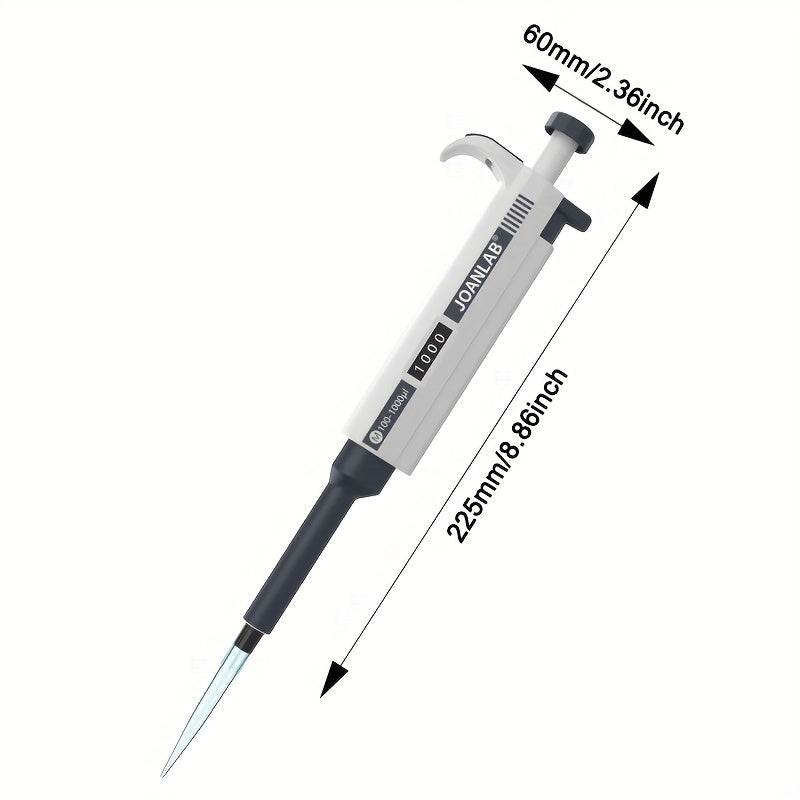 JOANLAB Single Channel Digital Adjustable Micropipette with Tips