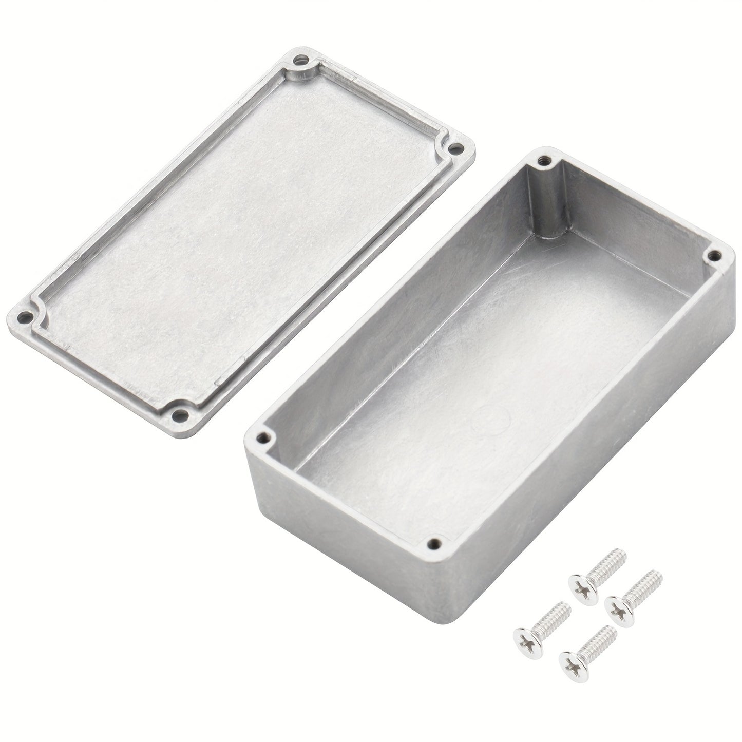 DIY Guitar Pedal Enclosure - Unfinished Aluminum Case for Effects, 1590B size