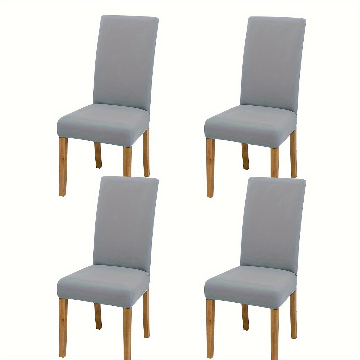 4/6 solid color stretchy chair covers