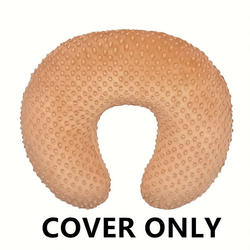 Soft and snug minky nursing pillow cover, ideal for breastfeeding and comfortable nursing for infants and babies.