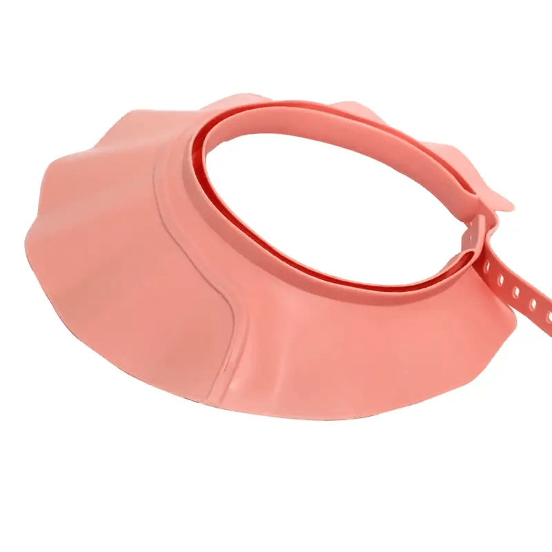 Keep your baby's eyes and ears safe with this adorable adjustable shampoo shower cap for baby showers.